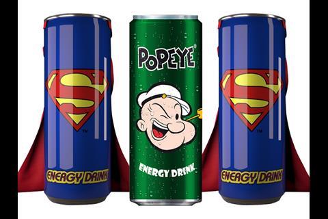 Popeye energy drinks - Germany